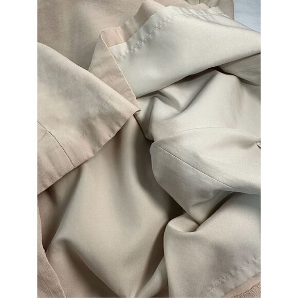 Ann Taylor factory women’s beige A-line midi skirt with side zip sz 8.  #21-0571 - Picture 5 of 6